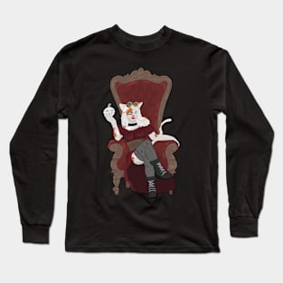 A Pinup for Furries - Sexy steampunk Kitty Queen Long Sleeve T-Shirt